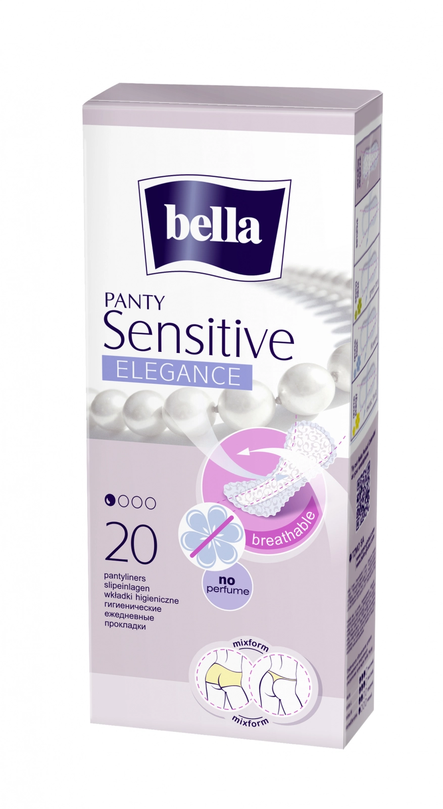 Absorbante zilnice Panty Sensitive Elegance, 20 bucati, Bella
