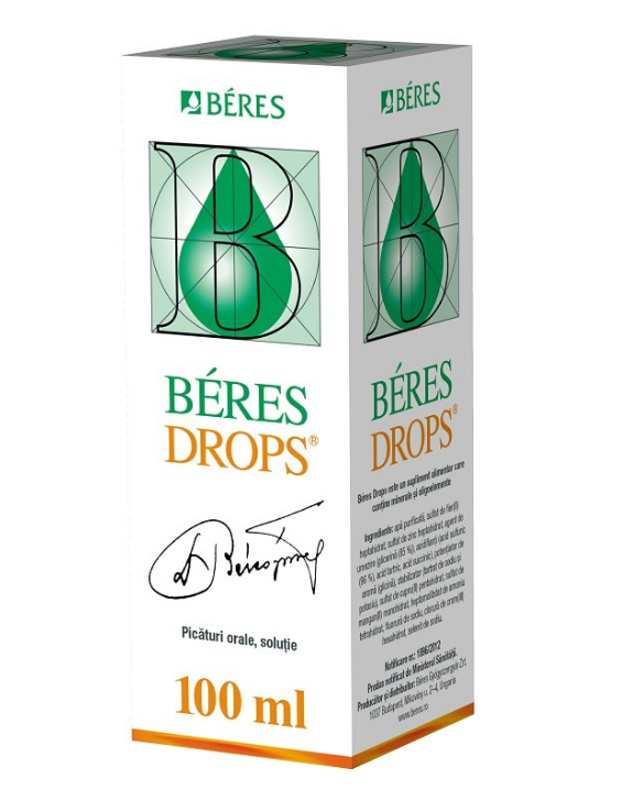 Beres drops, 100 ml, Beres Pharmaceuticals Co