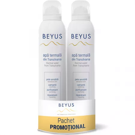 Apa termala 250ml, pachet promo 1+1, BEYUS
