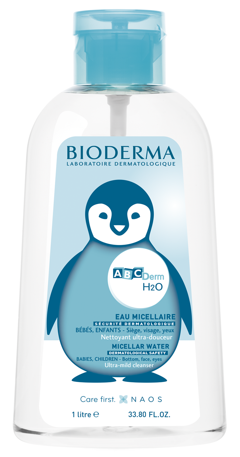 BIODERMA ABCderm H2O solutie micelara 1000ml pompa inversa