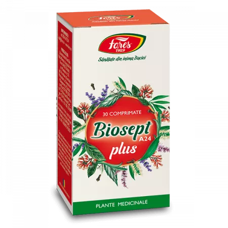 Biosept Plus A24, 30 comprimate, Fares