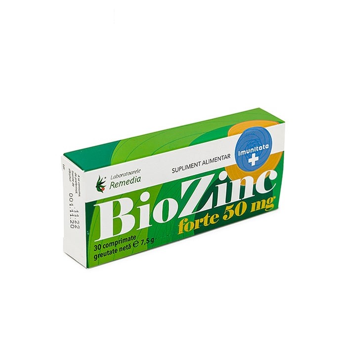 BioZinc forte, 30 comprimate, Remedia