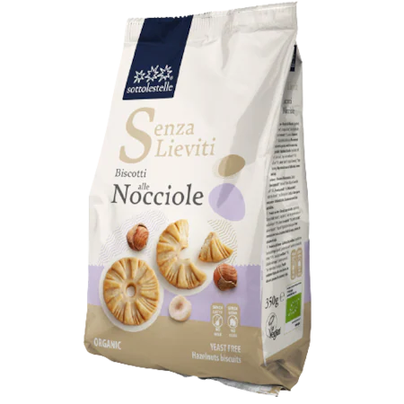 Biscuiti eco cu alune de padure, 350g,  Sottolestelle