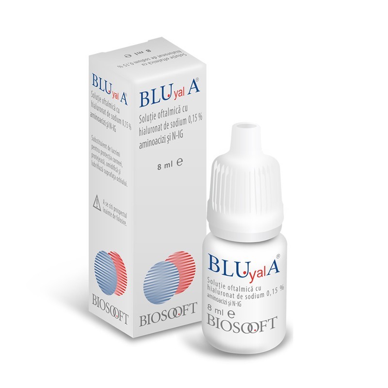 Blu Yal A solutie oftalmica, 8 ml, BioSooft