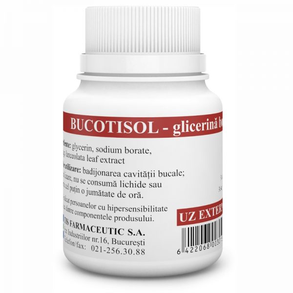 Glicerina boraxata Bucotisol, 25 ml, Tis