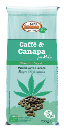 Cafea macinata si canepa eco 250g (Caffe Salomoni)