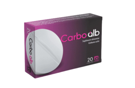 CarboAlb carbune alb, 200 mg, 20 comprimate, Esvida Pharma