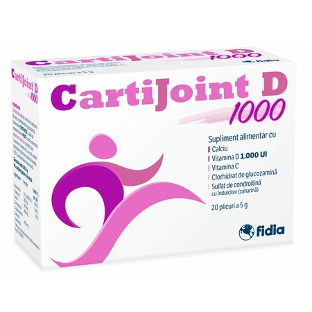 Cartijoint D1000, 20 plicuri, 5g, Fidia