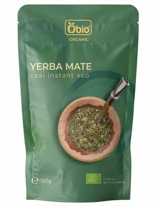 Ceai yerba mate instant bio, 125g, OBio