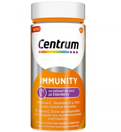 Centrum Immunity cu extract de soc, 60 capsule, Gsk