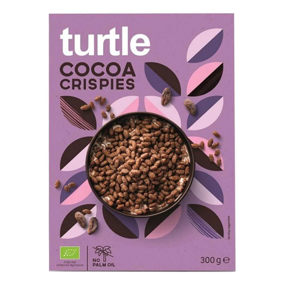 Cereale de orez ECO cu cacao, 300 g, Turtle