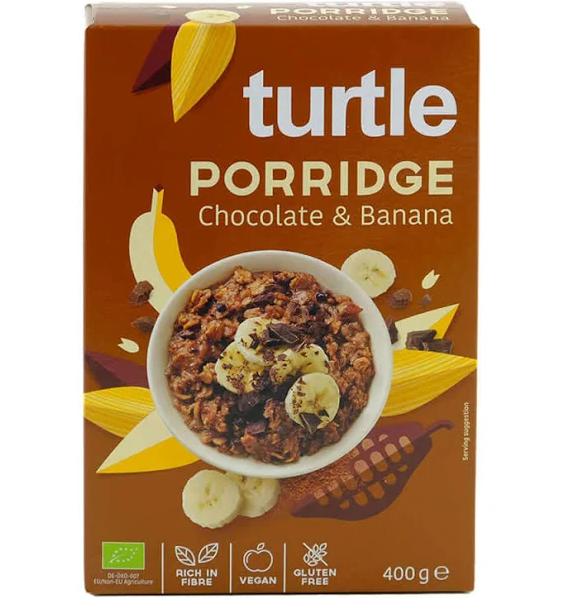 Cereale Eco cu ciocolata si banana, 400 g, Turtle