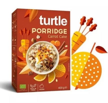 Cereale Eco Carrot Cake, 400 gr, Turtle