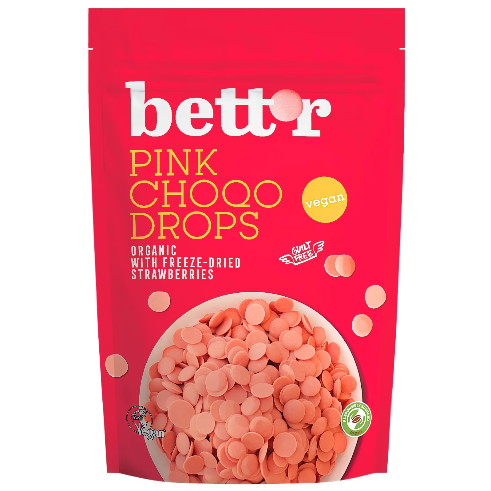 Choco drops roz eco, 200g, Bettr