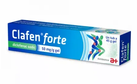 Clafen forte, 50 mg/g gel, 45g, Antibiotice SA