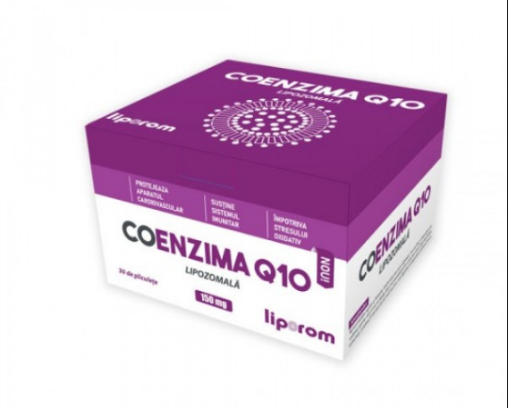 Coenzima Q10 Lipozomala 150mg, 30 plicuri, Liporom