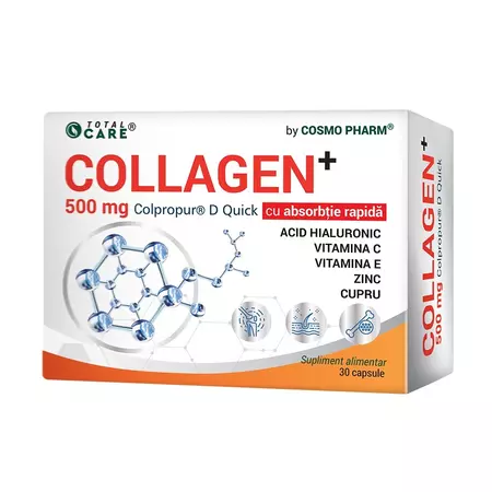 Collagen+ 500mg, 30 capsule, CosmoPharm