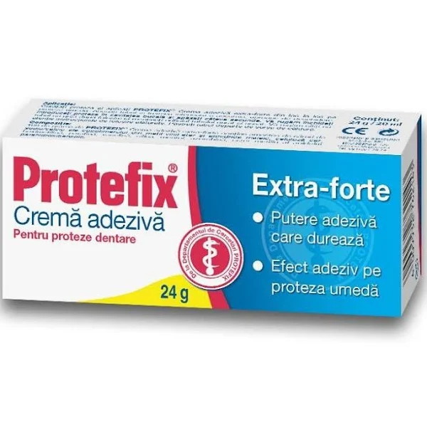 Crema adeziva Protefix Extra-Forte, 24g, Queisser Pharma