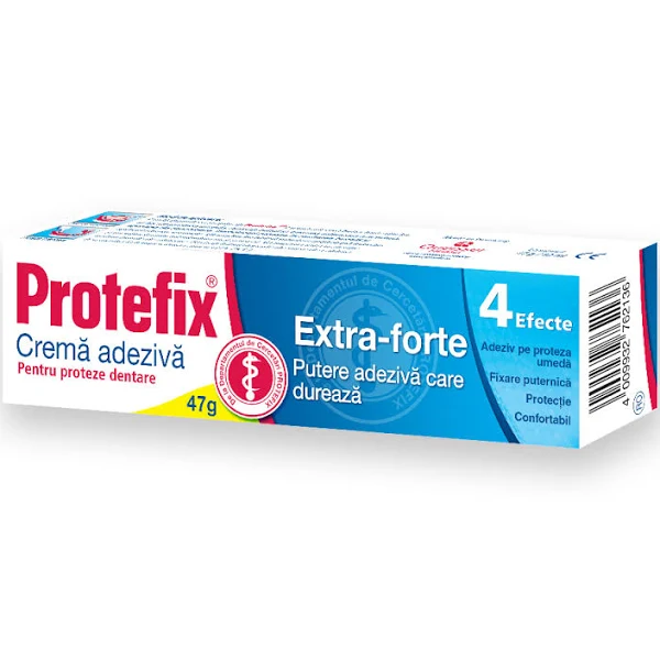 Crema adeziva extra-forte Protefix, 47g, Queisser Pharma