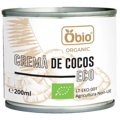 Crema de cocos bio, 200ml, OBio