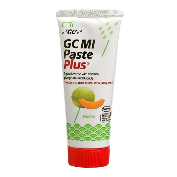 Crema dentara topica pe baza de apa cu aroma de pepene galben Mi Paste Plus, 40 g, GC