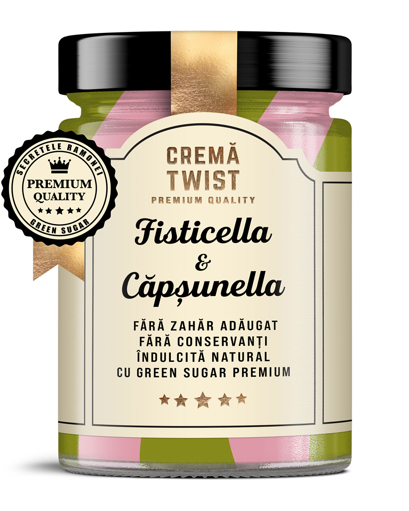 Crema Twist Fisticella & Capsunella, 350g, Remedia