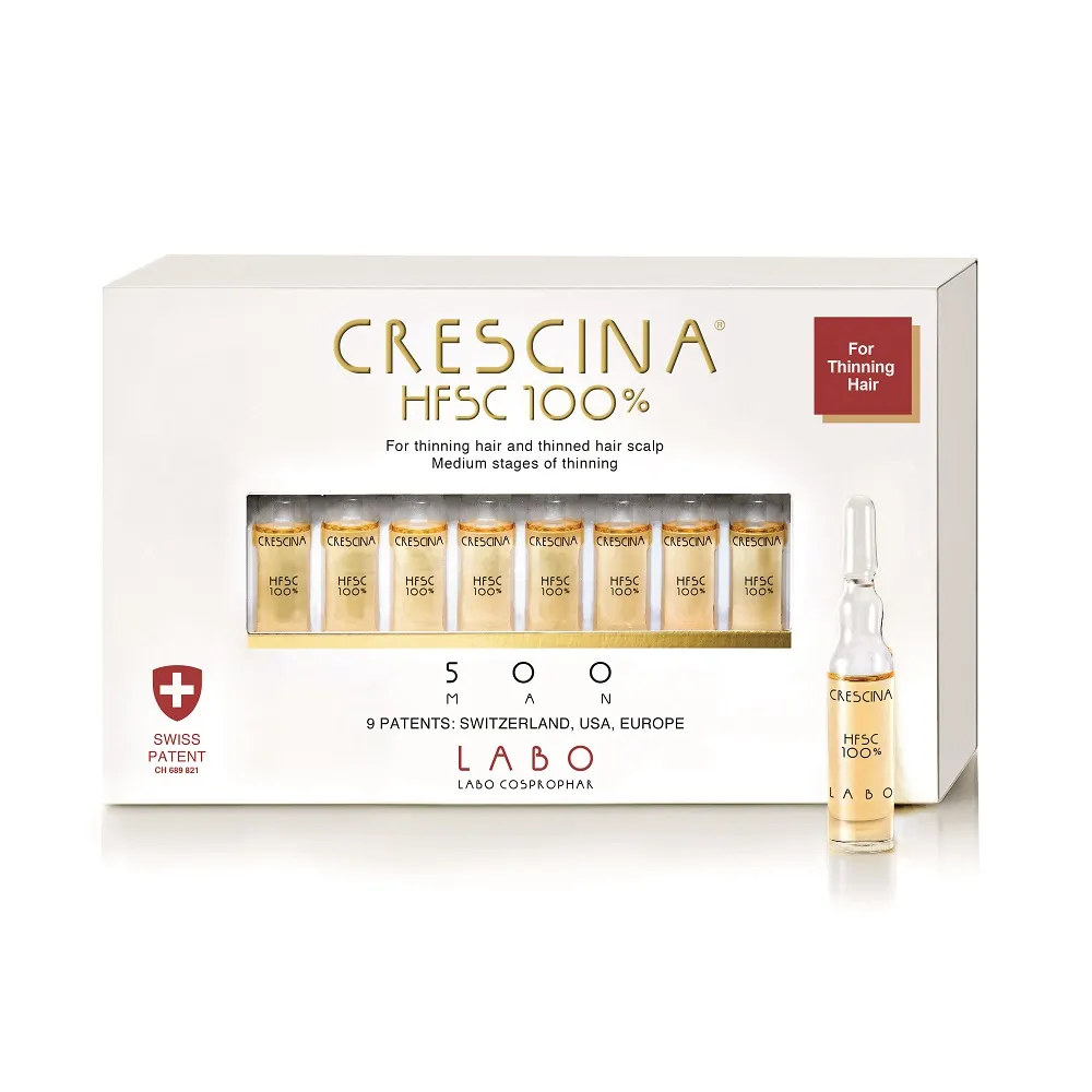 Crescina Re-Growth HFSC 100% 500 Man, 20 fiole, Labo