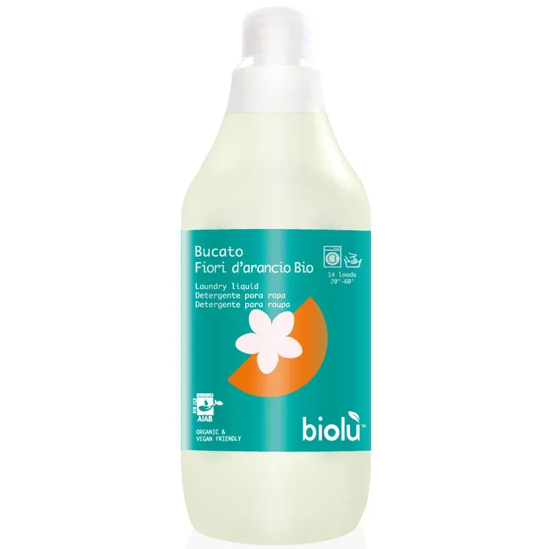 Detergent lichid eco pentru rufe albe si colorate, 1l, Biolu