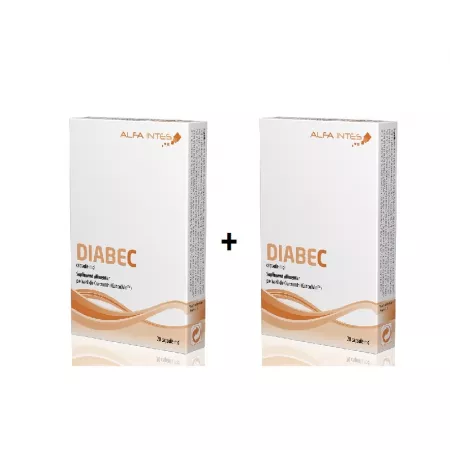 Diabec, 20 capsule, pachet 1+1 gratuit, Alfa Intes