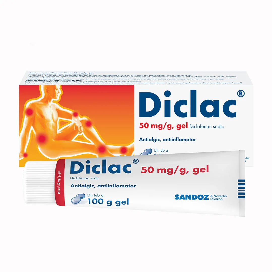 Diclac gel, 50 mg/g, 100 g, Sandoz
