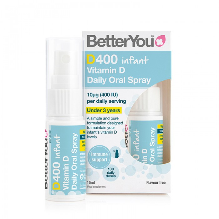 Spray oral vitamina D Infant 400UI, 15ml, BetterYou