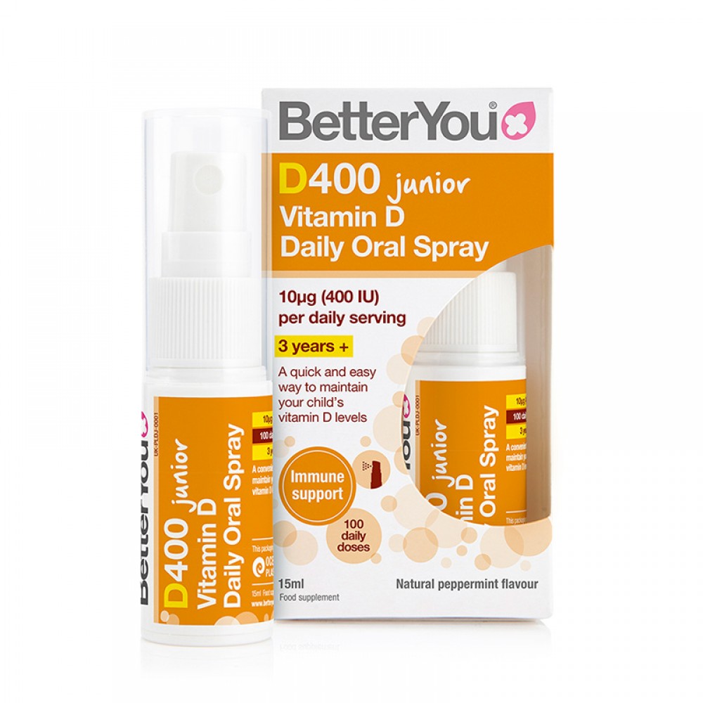 Spray oral vitamina D Junior 400UI, 15ml, BetterYou