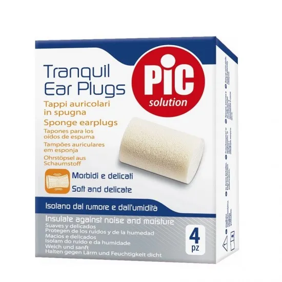 Dopuri pentru urechi din burete Tranquil, 4 bucati, Pic Solution