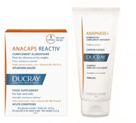 DUCRAY Anaphase+Sampon 100ml+ Anacaps Reactiv 30cps (Promo)