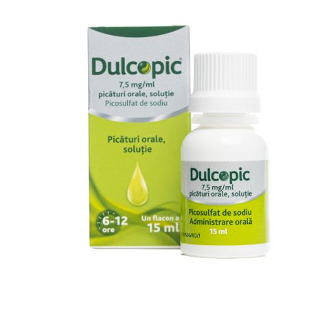 Dulcopic 7,5 mg/ml picături orale soluţie, 15ml, Opella