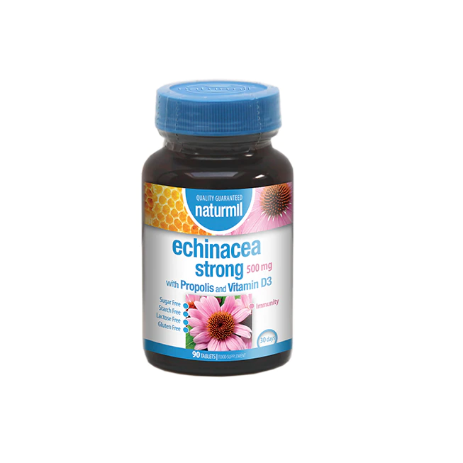 Echinacea Strong 500mg, 90 tablete, Naturmil