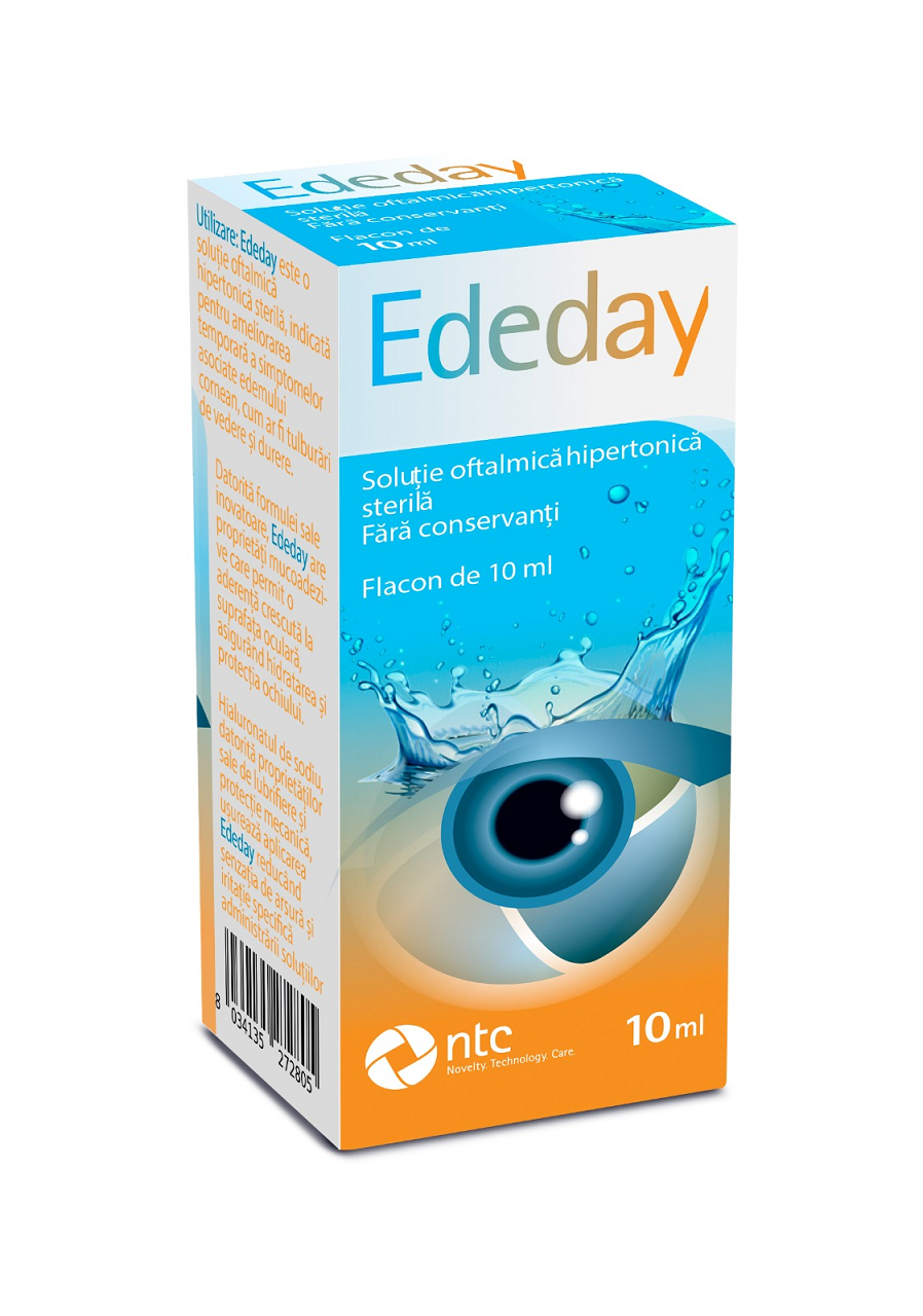 Ededay solutie oftalmica hipertona, 10 ml, NTC