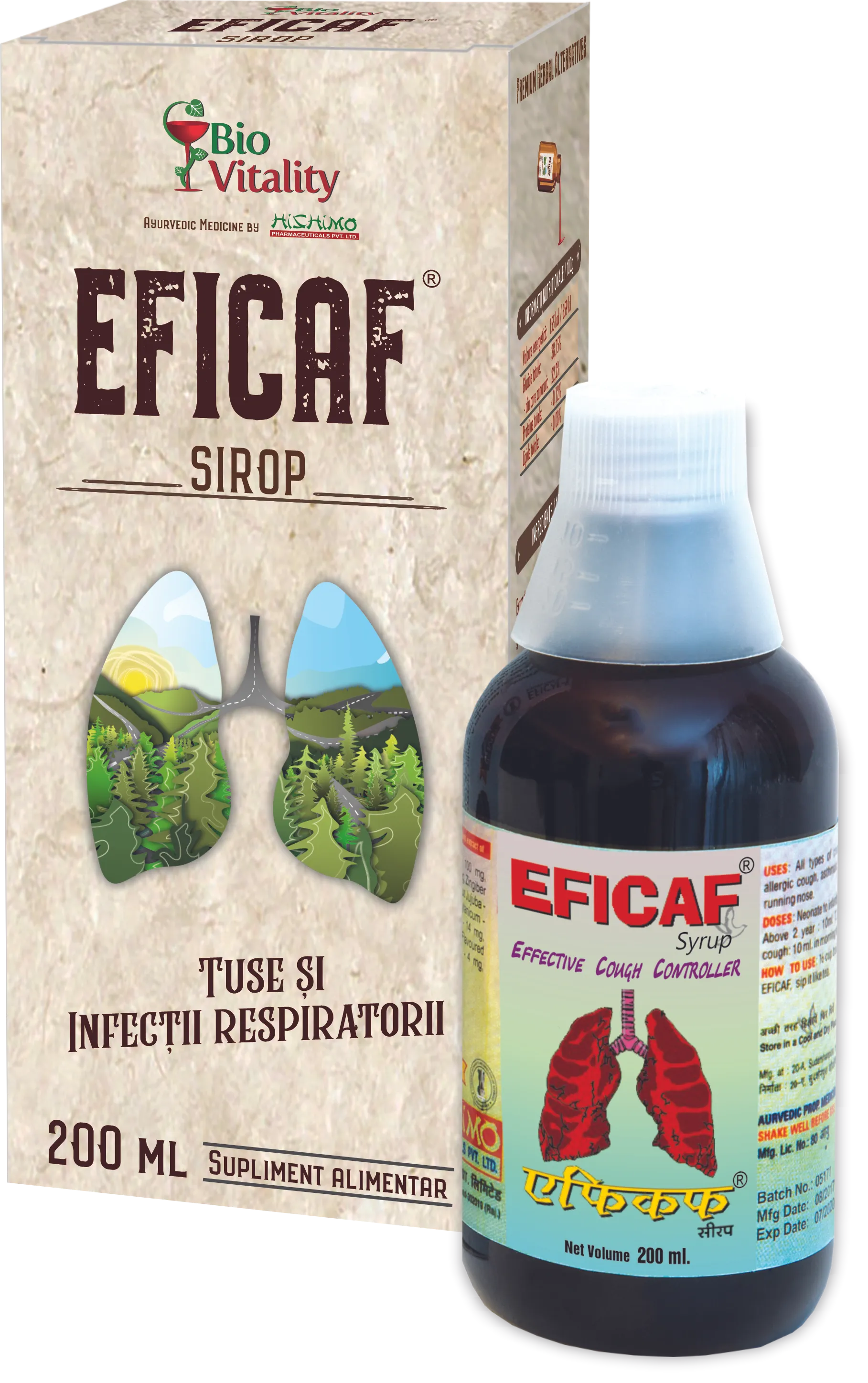 Eficaf-R sirop 200 ml, Bio Vitality 