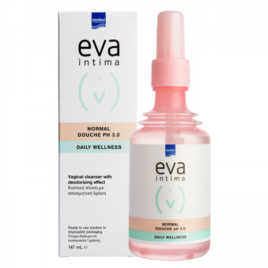 Solutie de curatare vaginala cu efect deodorizant Eva Intima Normal Douche pH 3.0, 147 ml, Intermed