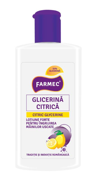 Glicerina citrica pentru maini, 150 ml, Farmec 544