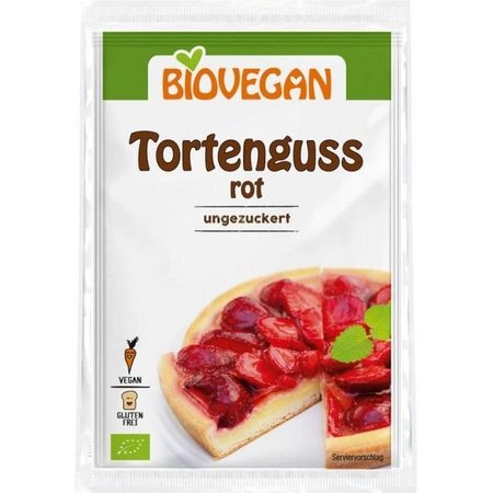 Gelatina rosie vegana fara gluten, 2x7g, BioVegan