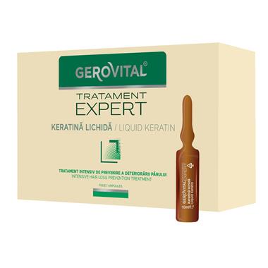 Keratina lichida Tratament Expert, 10 fiole, Gerovital 1103