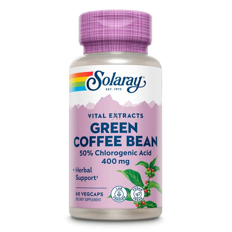 Green Coffee Bean 400mg, 60 capsule, Solaray