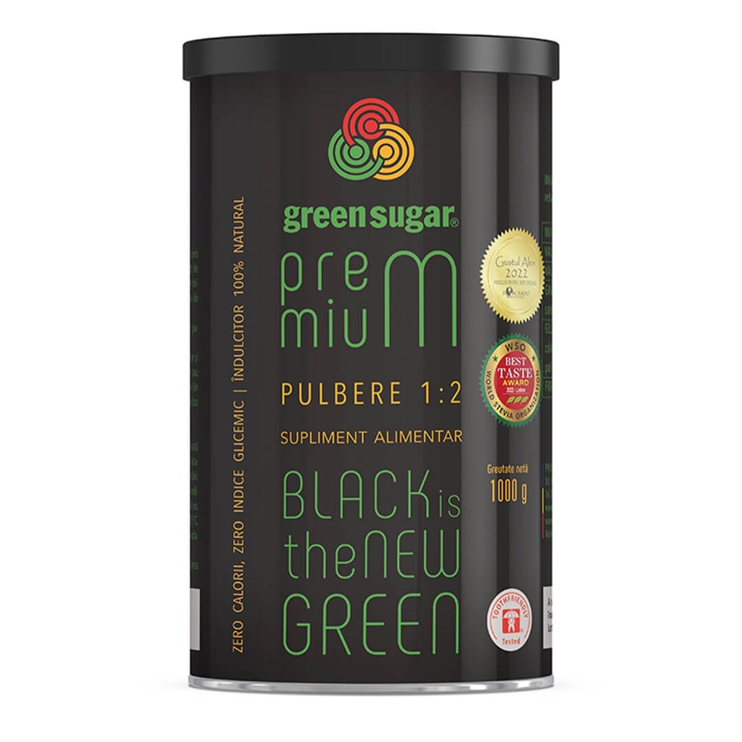 Green Sugar Premium pulbere, 1kg, Remedia