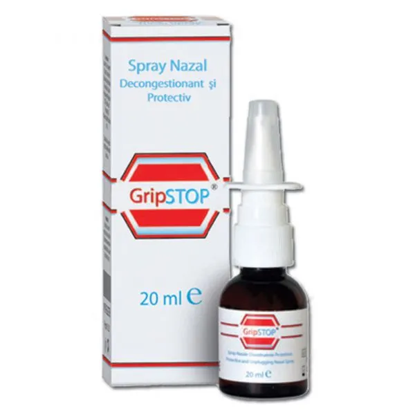 Spray nazal decongestionant si protectiv GripStop, 20 ml, Plantamed