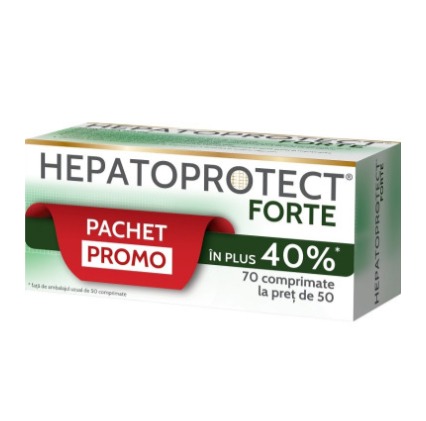 Hepatoprotect Forte, 70 comprimate, pachet promotional, Biofarm