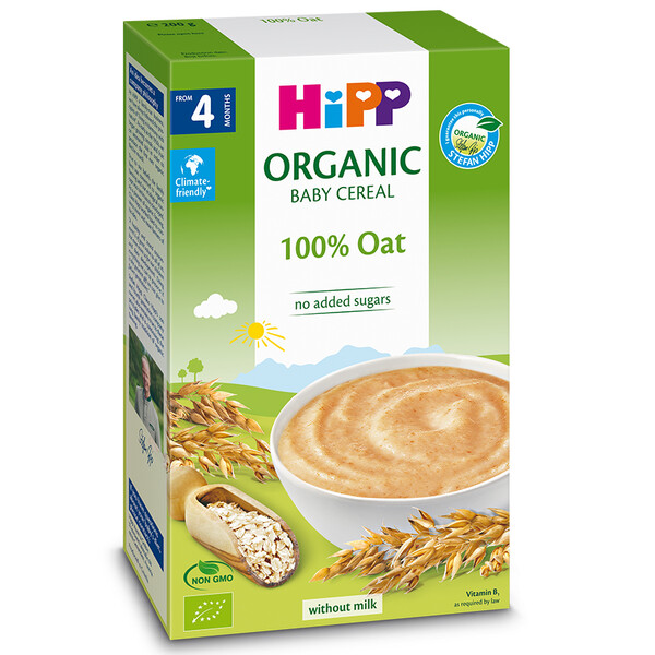 HIPP Cereale Ovaz Integral BIO 4luni+, 200 g