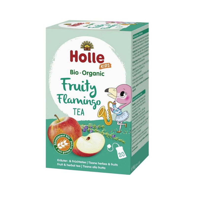 Ceai de fructe pentru copii, Fruity Flamingo, 36g 20 plicuri, Holle