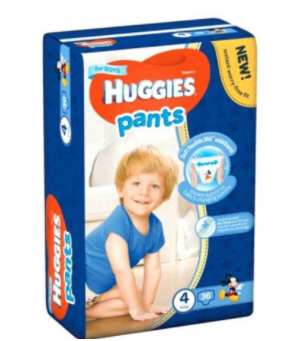 HUGGIES Pants 4 Boy (9-14kg) x 36buc
