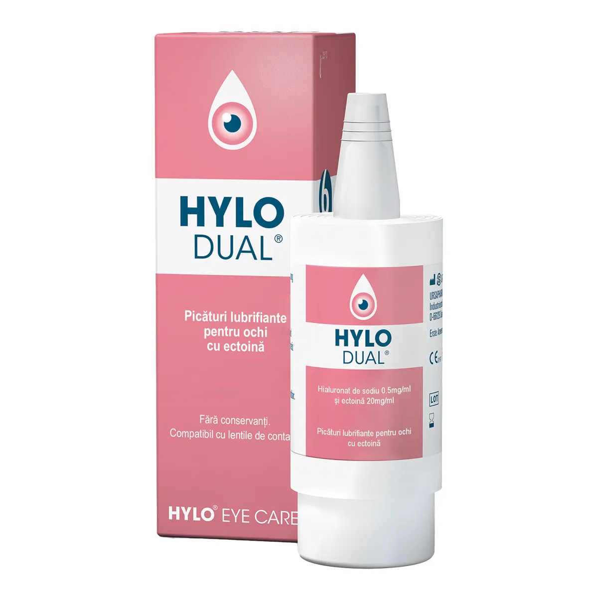 Hylo-Dual picaturi lubrifiante pentru ochi, 10 ml, Ursapharm